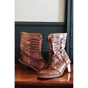 Bed|Stu Bed Stu Women's Jade Motorcycle Boots Size 7.5 Brown Leather Moto Grunge